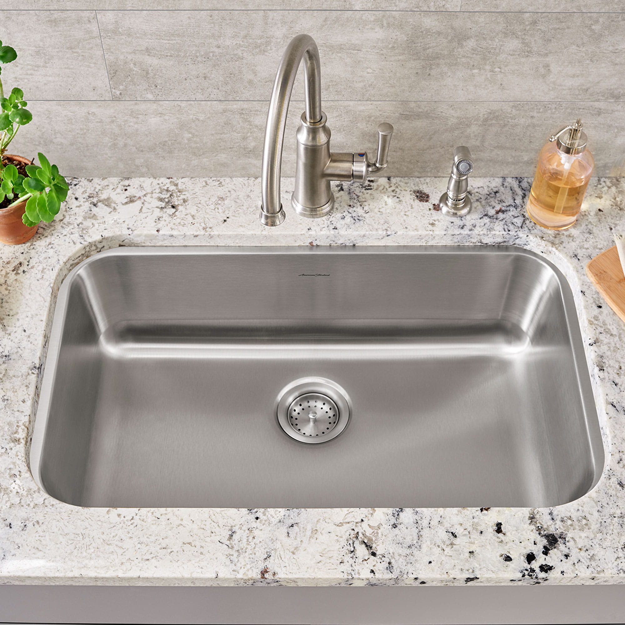 Portsmouth™ 30 x 18-Inch Stainless Steel Undermount Single-Bowl Kitchen Sink
